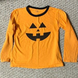 Kid’s Unisex Pumpkin Long Sleeve Shirt 💯 cotton sz 130 or US 7-8